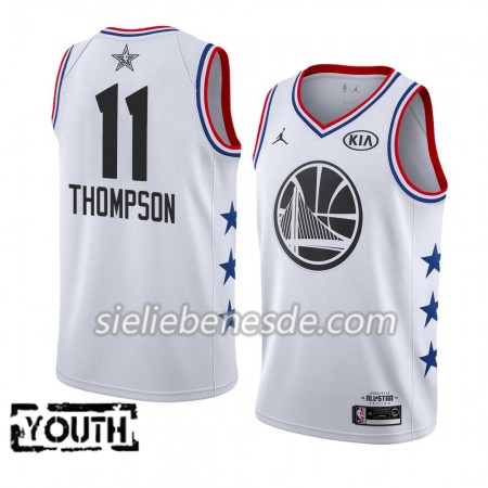 Kinder NBA Golden State Warriors Trikot Klay Thompson 11 2019 All-Star Jordan Brand Weiß Swingman